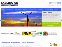 Tablet Screenshot of cabling-uk.co.uk